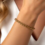 Women's Twisted Chain Bracelet With Sailor Clasp, thumbnail 3 of 6