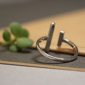 Open Ring T Shape Minimalist Style, 3 of 4
