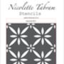 Clementina Floor Stencil For Floors, Walls And Fabric, thumbnail 5 of 5