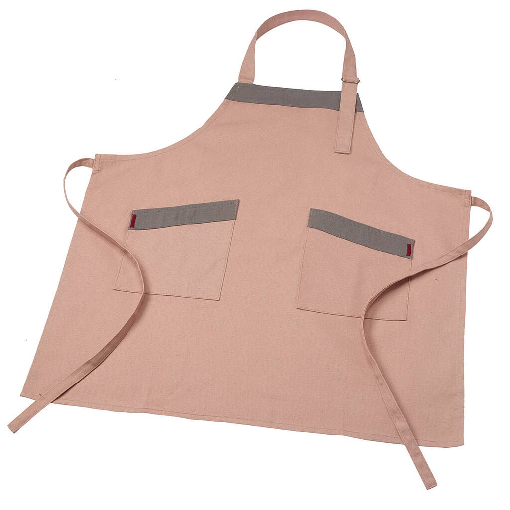 Personalised Pink Canvas Baking/Workshop Apron By Lime Tree London ...