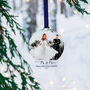 First Christmas Married Personalised Bauble Decoration, thumbnail 6 of 9