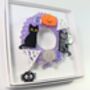 Halloween Fall Wreath Brooch Glow In The Dark Acrylic, thumbnail 7 of 9