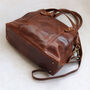 Leather Shoulder Bag With Crossbody Strap, thumbnail 4 of 6
