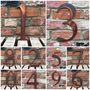 Large Rusted Metal House Numbers, thumbnail 1 of 11