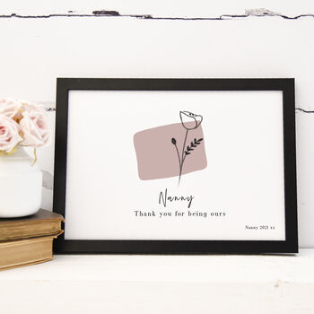 Personalised Grandma Print Thank You For Being You, 2 of 3