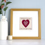 Personalised Love Heart Anniversary Or Valentines Card, thumbnail 4 of 12
