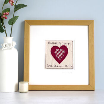 Personalised Love Heart Anniversary Or Valentines Card, 4 of 12