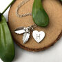 Personalised Holly And Initial Heart Necklace, thumbnail 1 of 10