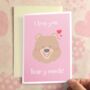 Personalised Loving Bear Card, thumbnail 1 of 9