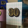Birthday Patch Greeting Card Age Thirty, thumbnail 2 of 2