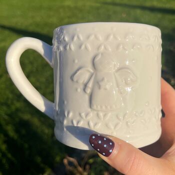Christmas Angel Ceramic Mug, 3 of 4
