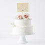 Botanical Personalised Initial Wedding Cake Topper, thumbnail 2 of 8