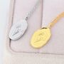 Water Lily Flower Pendant Necklace In Sterling Silver, thumbnail 6 of 9