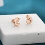 Sterling Silver Chameleon Stud Earrings, thumbnail 2 of 8