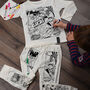 Superhero Comic Colour In Pyjamas With Pens, thumbnail 2 of 8