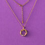 Multicolour 18 K Gold Plated Sterling Silver Pendant, thumbnail 5 of 7
