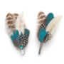 Dramatic Blue Feather Headpiece, thumbnail 9 of 12