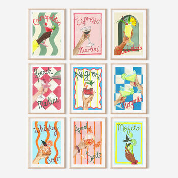 Fresh And Zesty Mojito Cocktail Art Print, 4 of 9