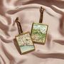 Personalised Vintage Map Decoration With Hand Stitched Star, thumbnail 1 of 3