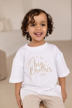 Promoted To The Big Brother/Big Sister Club Embroidered T Shirt, 3 of 8