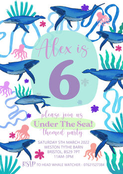 Under The Sea Party Theme Invitations, 3 of 7
