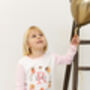 Girls Personalised Pink Stripe Fairy Wreath Pyjamas, thumbnail 7 of 11