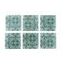Arts And Crafts Green Blue William Morris Coaster Set, thumbnail 6 of 10