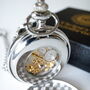 Double Hunter Pocket Watch Silver; The Clasper, thumbnail 4 of 8