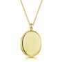 Large Personalised 18 K Gold Plated Oval Locket, thumbnail 7 of 11