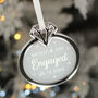 Engagement 3D Frost And Mirror Acrylic Christmas Decoration, thumbnail 3 of 5