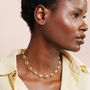 Clam Shell Chunky Chain Necklace In Gold Plating, thumbnail 3 of 5