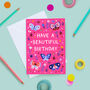 Any Age Butterfly Birthday Card, Girls Age Birthday Card, Ladybirds, thumbnail 1 of 8