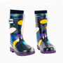 Squelch Transparent Wellies And Three Sock Set Hohoho, thumbnail 5 of 6