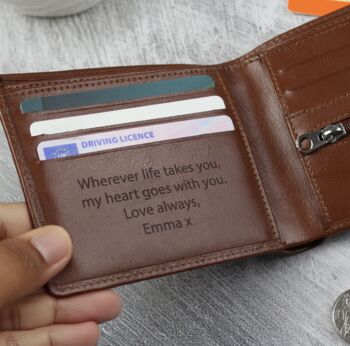 Personalised Leather Wallet, 2 of 7