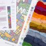 Glasgow City Map Tapestry Kit, thumbnail 3 of 6