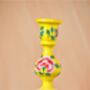 Large Hand Painted Kashmiri Candlestick, thumbnail 2 of 5