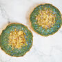 Sparkly Green Geode Resin Coasters, thumbnail 4 of 10