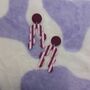 Polymer Clay Stripy Wiggle Earrings, thumbnail 2 of 2