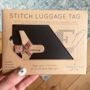 Stitch Your Own Design Luggage Tag Vegan Leather, thumbnail 3 of 12