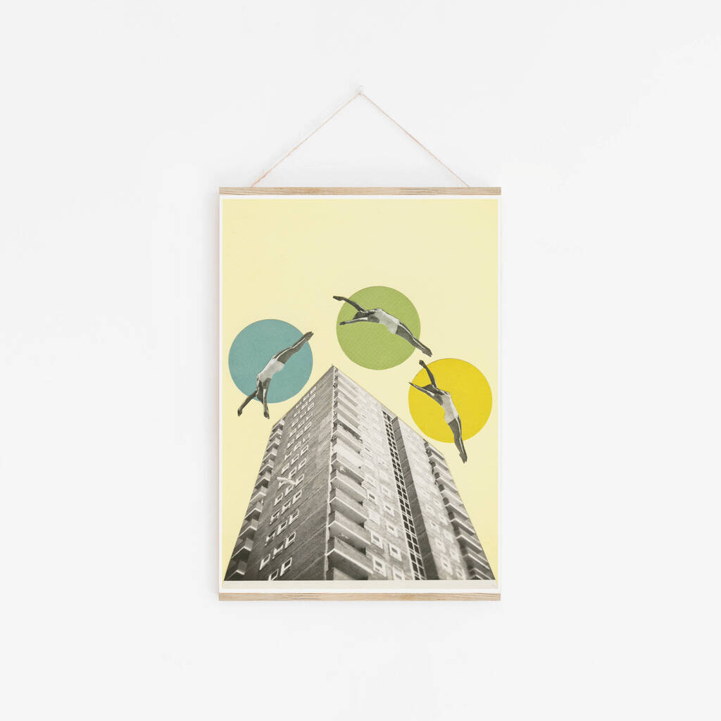 High Flyers Surreal Architecture Art Print, 1 of 2
