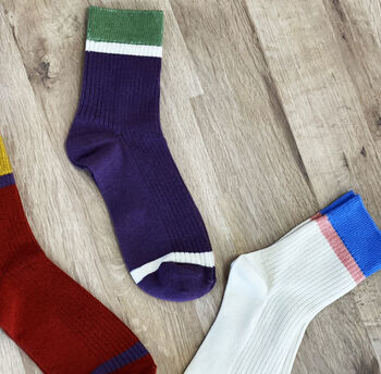 Pack Of Three American Sports Style Solesmith Socks, 6 of 9