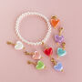 Pearl Bracelet With Mix And Match Heart Charms, thumbnail 1 of 6