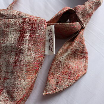 Handmade Repurposed Fabric Kalahari Shoulder Bag, 6 of 9