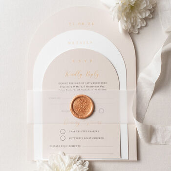 Opulent Arch Castle Invitations, 5 of 8
