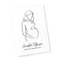Personalised Line Art Mum To Be Wall Print, thumbnail 4 of 12