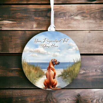 Personalised Rhodesian Ridgeback Dog Beach Walk Collection, 3 of 8