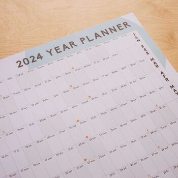 2024 Year Wall Planner | Landscape | Abstract Organic, 3 of 7