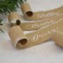 Personalised Christmas Scroll Place Name Cards X 10, thumbnail 5 of 8