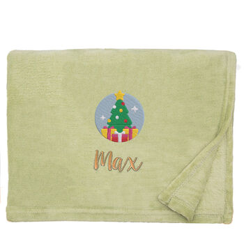 Personalised Christmas Tree Christmas Snuggle Blanket, 12 of 12