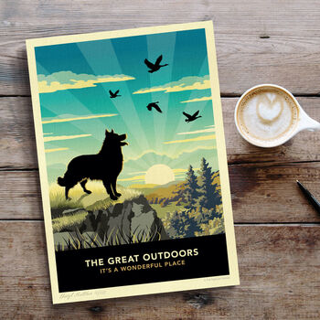 Scenic Dog Lovers Gift. Border Collie Limited Edition Print, 6 of 9